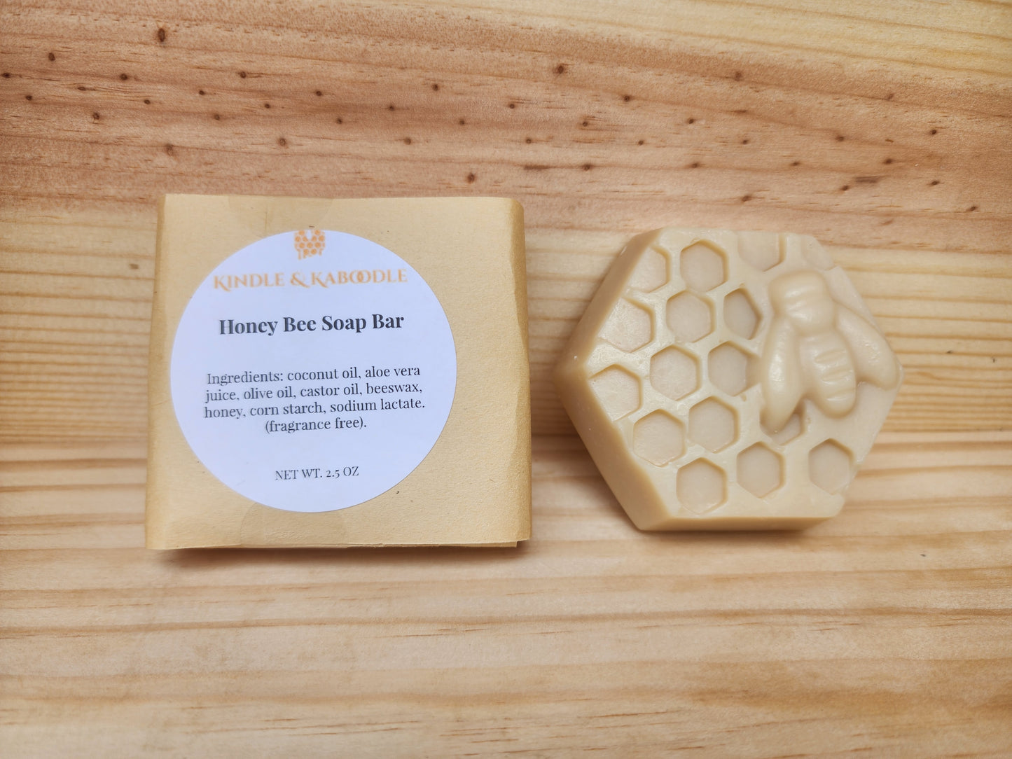 Honey Bee Soap Bar (unscented)