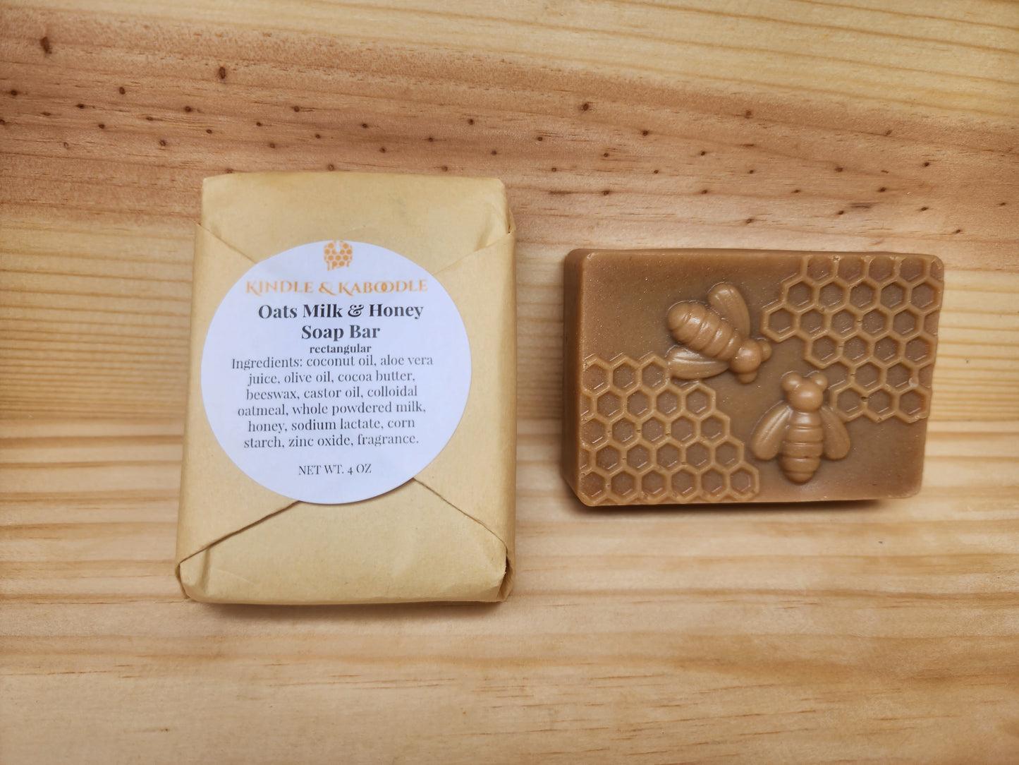 Oats Milk & Honey Soap Bar (rectangular)