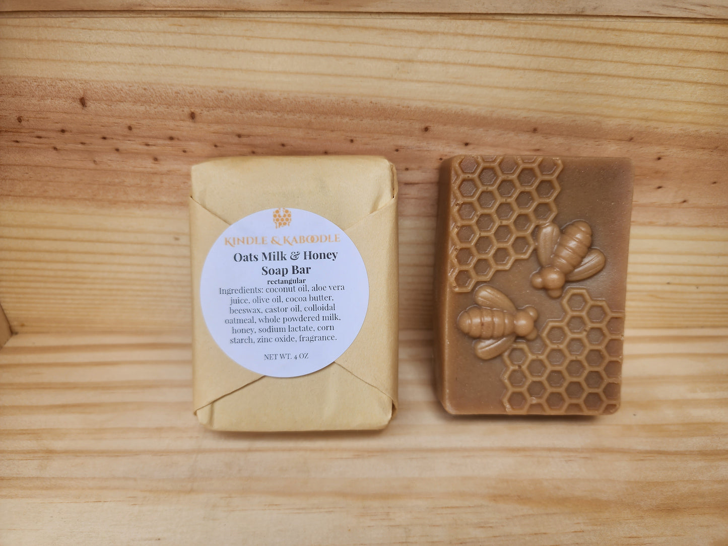 Oats Milk & Honey Soap Bar (rectangular)