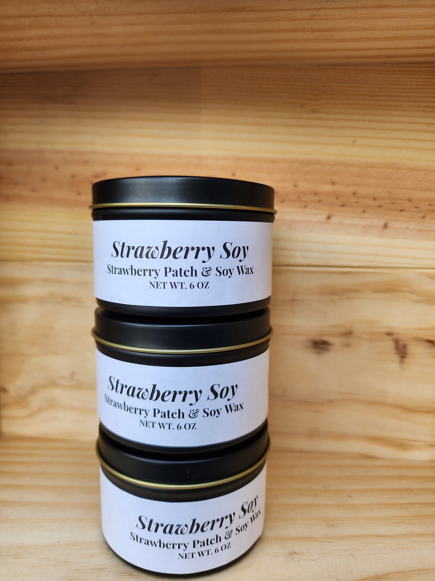 Strawberry Soy Candle 6oz.