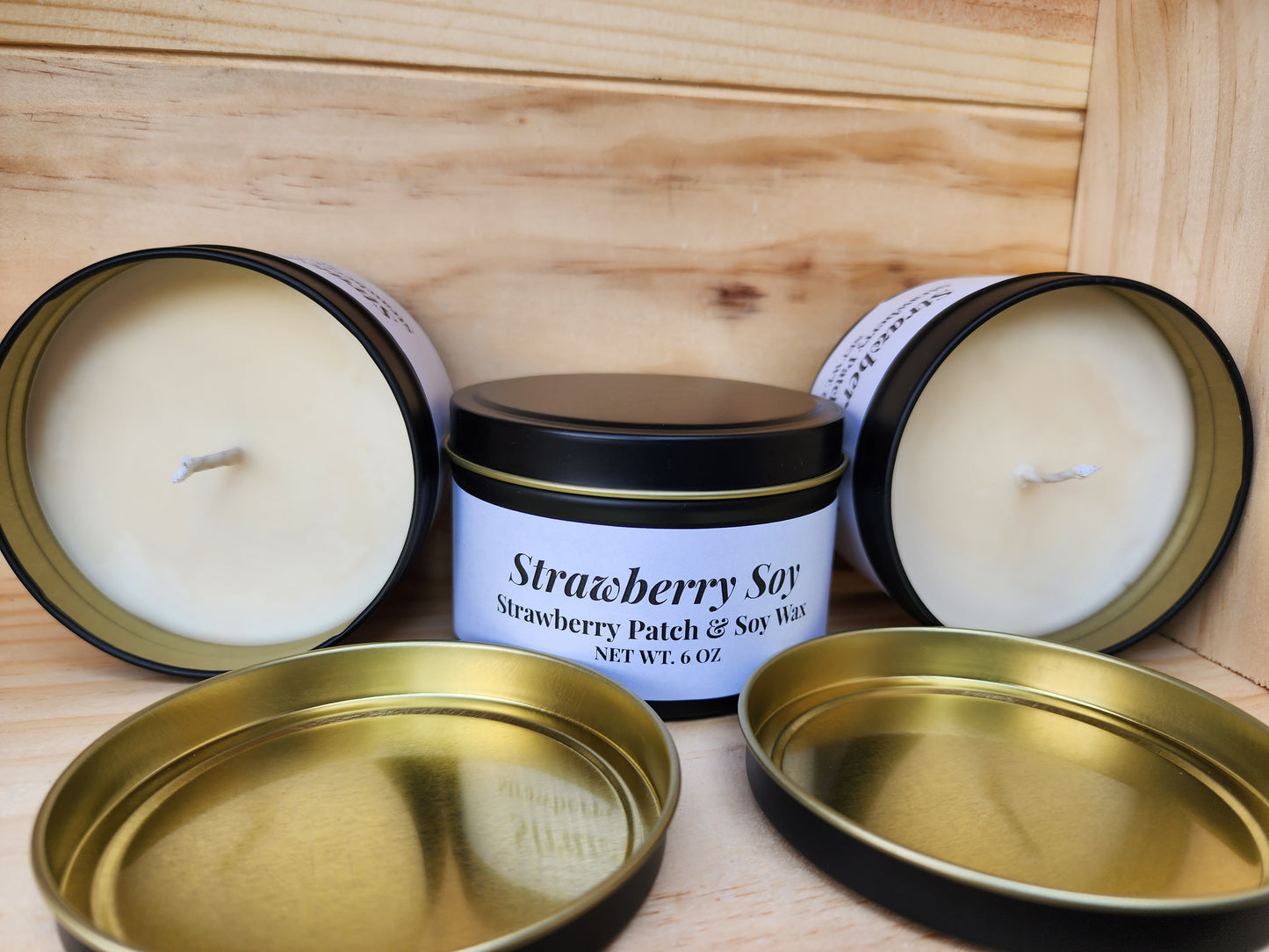 Strawberry Soy Candle 6oz.