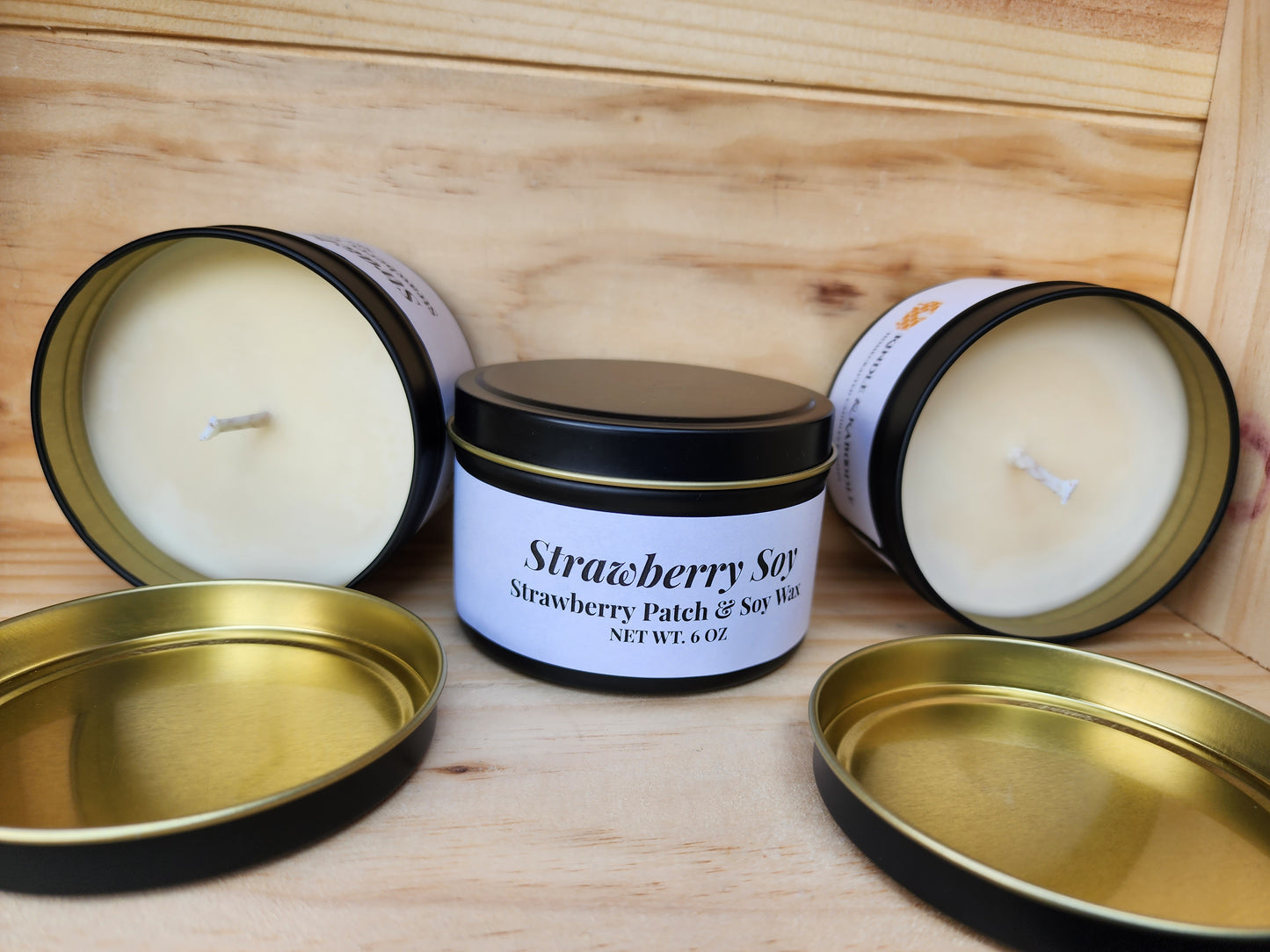 Strawberry Soy Candle 6oz.